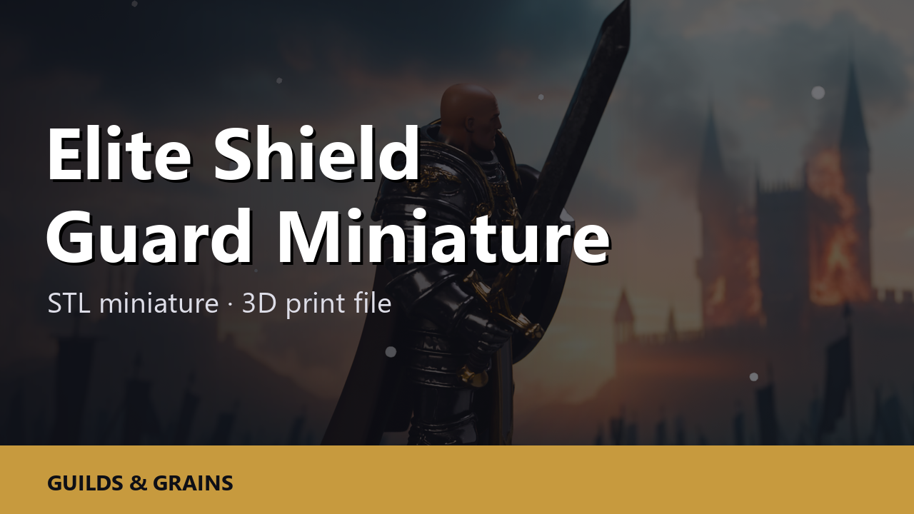Elite Shield Guard Miniature STL