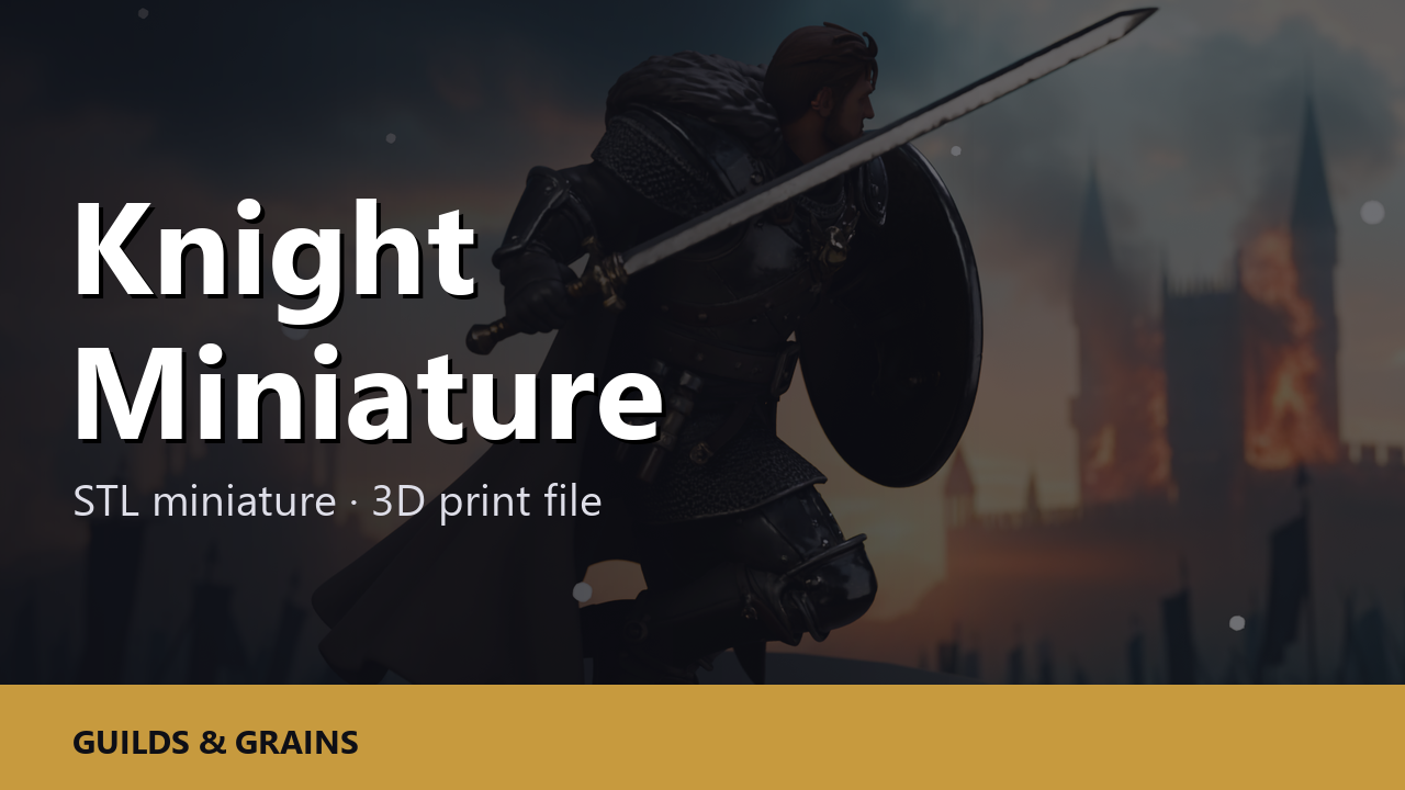 Knight Miniature STL