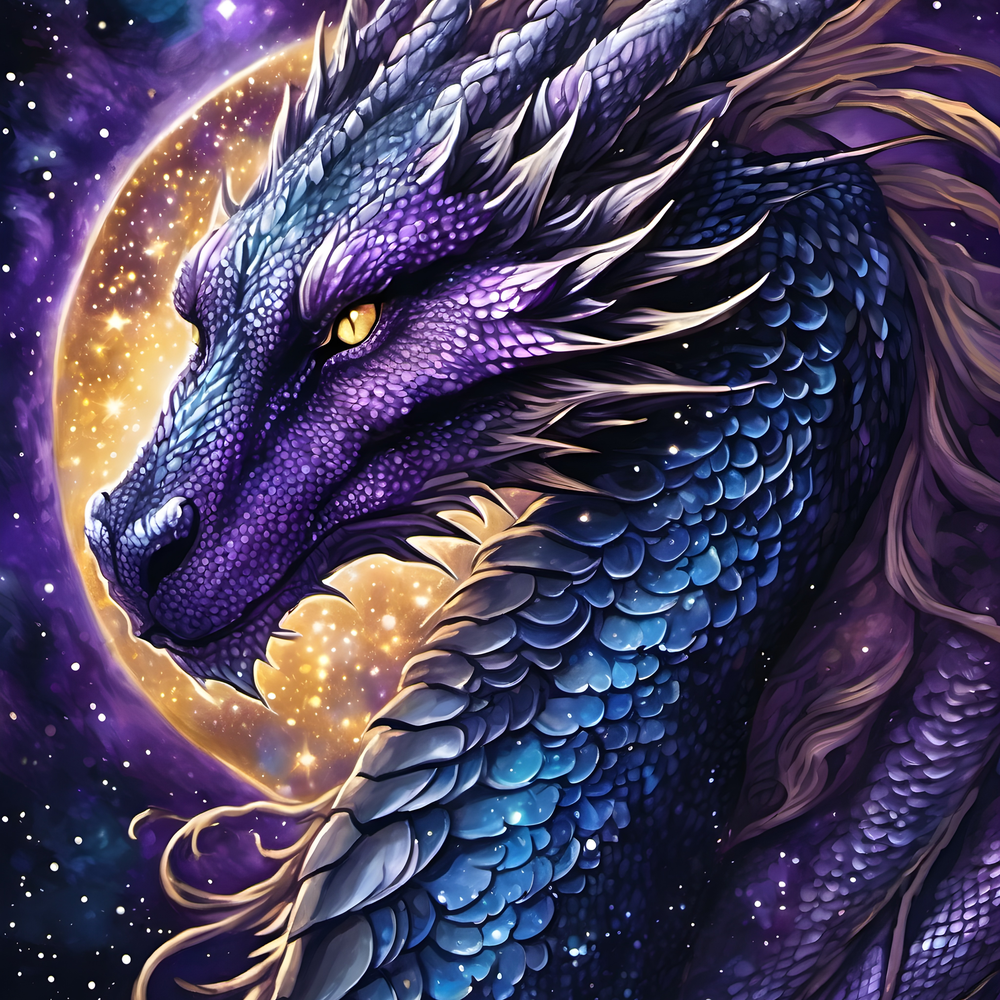 Celestial Dragon Fantasy Wall Art Print Pack