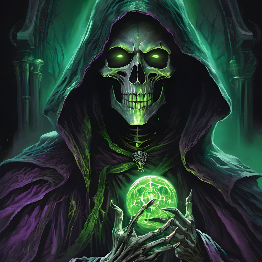 Necromancer Lich Fantasy Wall Art Print Pack