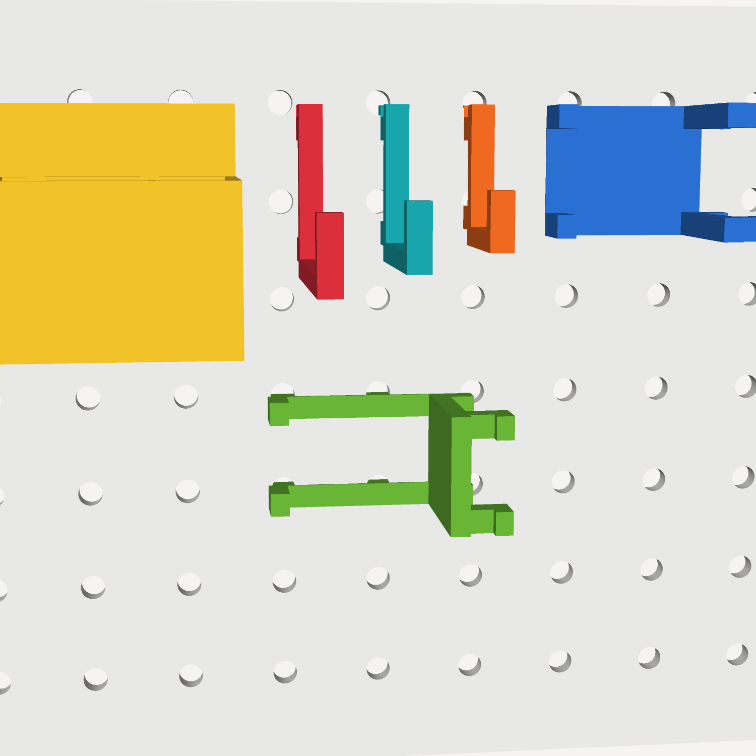 Pegboard Hooks and Bins STL Pack, 3D Print Files, Garage Organization, Tool Organizer, Instant Download